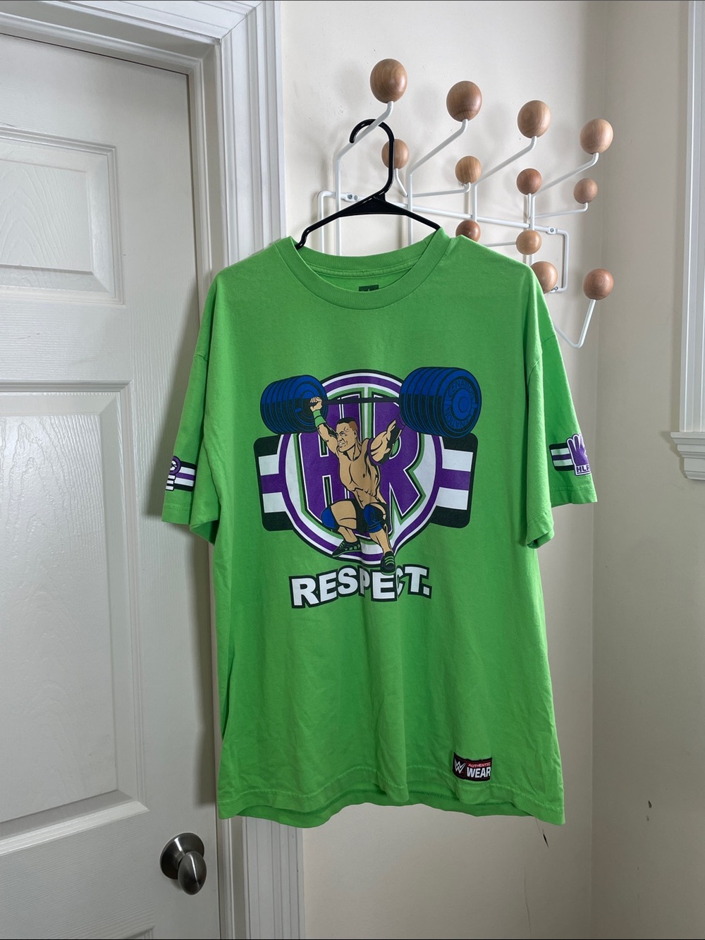 WWE John Cena 'Respect' Graphic Short-Sleeve Tee  Green XL